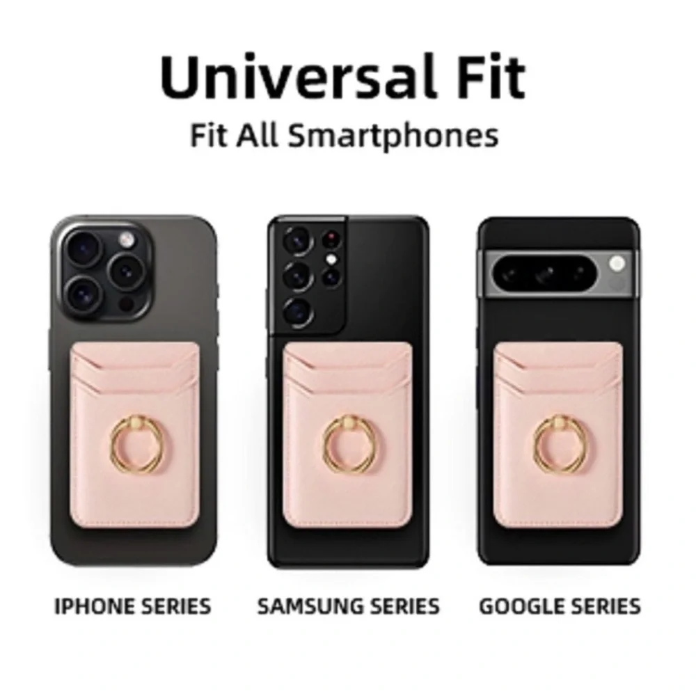 Collection Eighteen Magnetic Card Holder with Phone Case in Pink